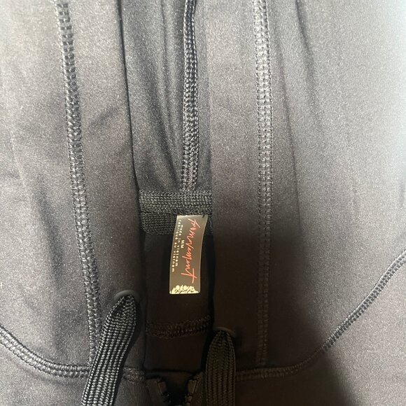 FP Movement Zip Hoodie Black w/ Thumbholes & Striped Cuffs – Women’s M NWT - Picture 4 of 7